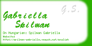 gabriella spilman business card